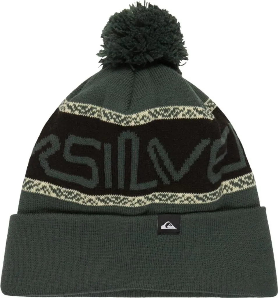 Berretto Quiksilver Summit Verde - Beanie Invernale da Uomo