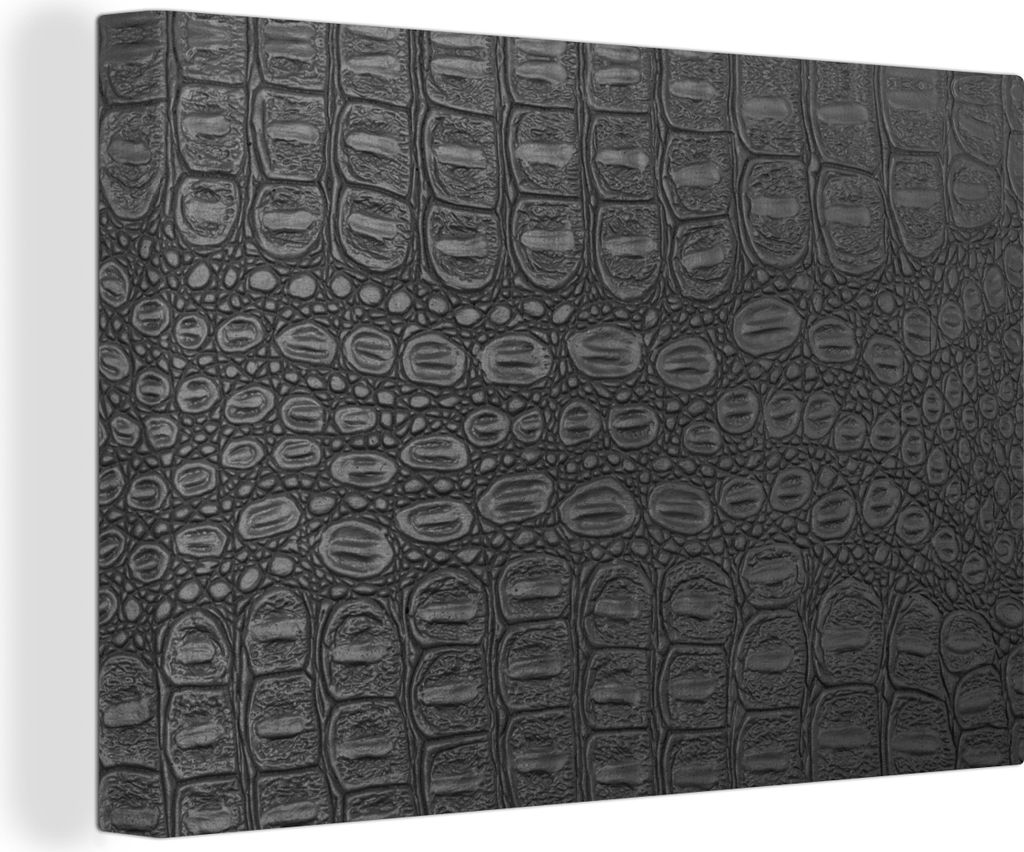 OneMillionCanvasses - Leinwandbilder - 140x90 cm, Leder - Textur - Tierhaut, Wandbilder Kunstdruck Wanddekoration - Foto auf Leinwand - Gemälde ...