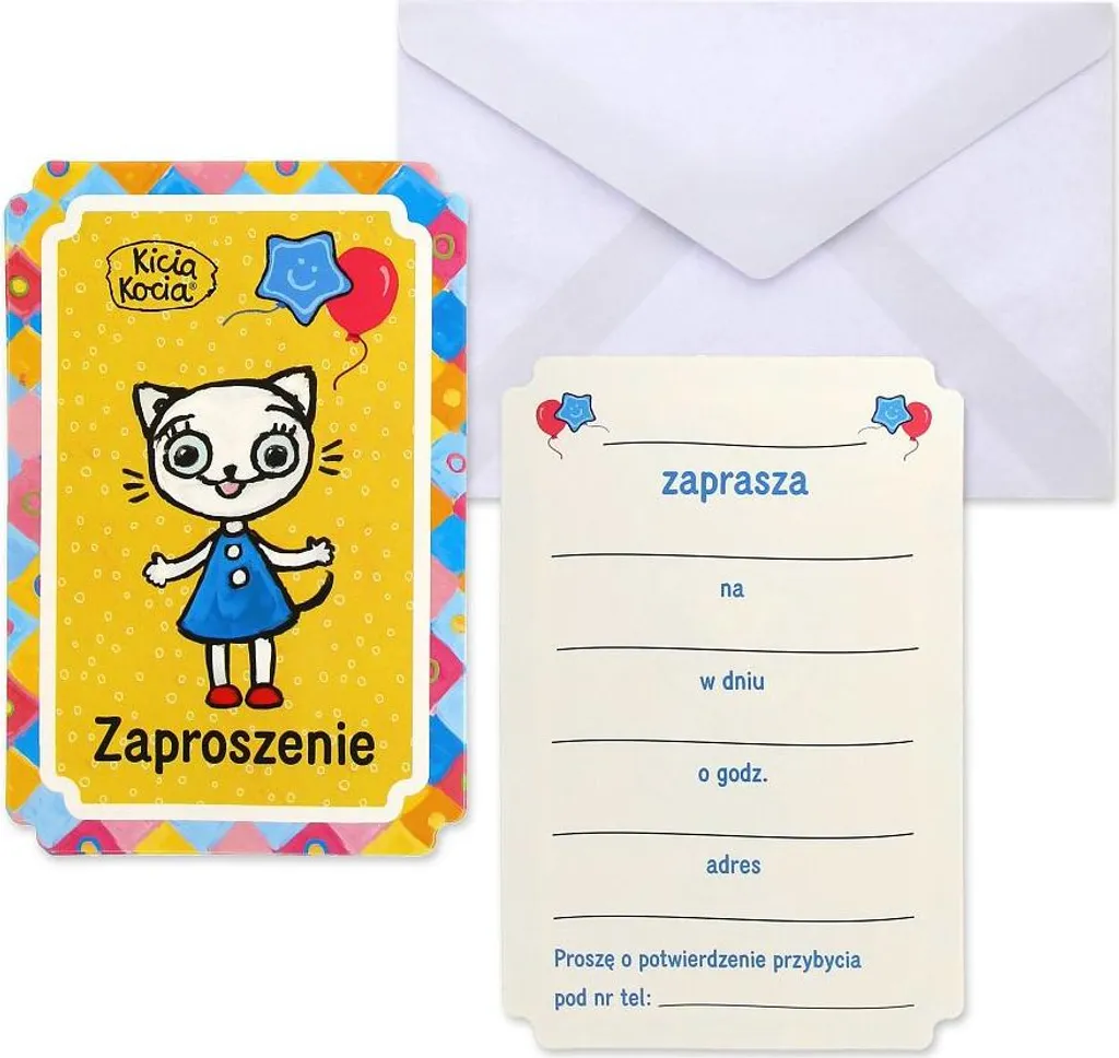 Set di inviti Kitty Kitten - Inviti affascinanti per momenti speciali