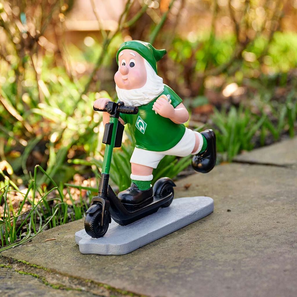 SV Werder Bremen Gartenzwerg E-Roller Produktbild 