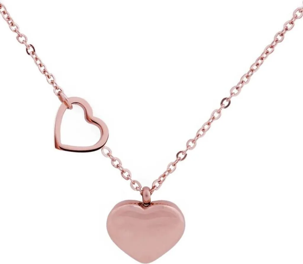 Collier plaqué or rose Inlove Rose Gold - Bijou anti-allergique romantique