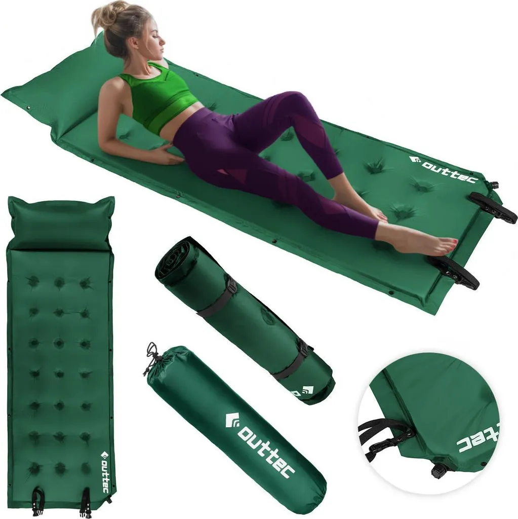 Matelas de couchage gonflable pour camping et randonnée Outtec 193cm - 13