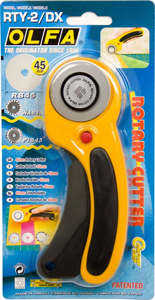 Cutter circulaire OLFA Deluxe pour découpe textile et patchwork pro - 11