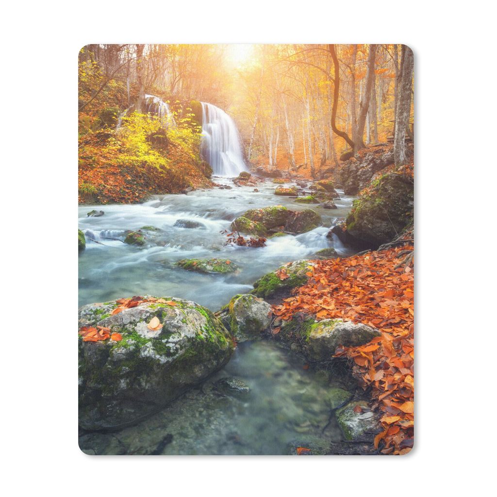 MuchoWow Mauspad Mousepad Natur - Sonne - Herbst 30x40 cm - Mousepads - Maus Mat - Pad - Mausunterlage - Mausmatten