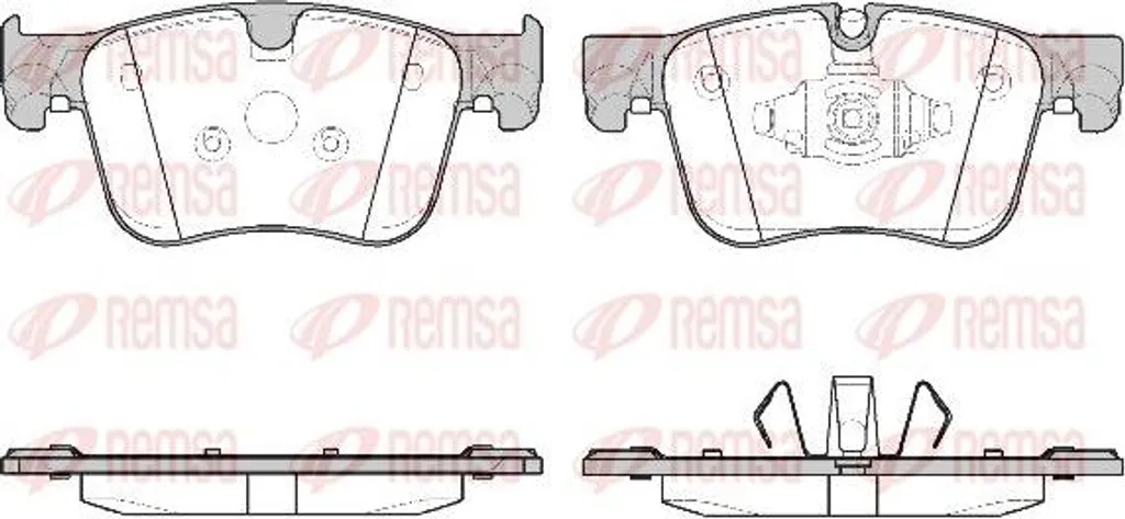 Plaquettes de Frein Remsa 1560.10 Performance OE pour Citroën C4 et Opel