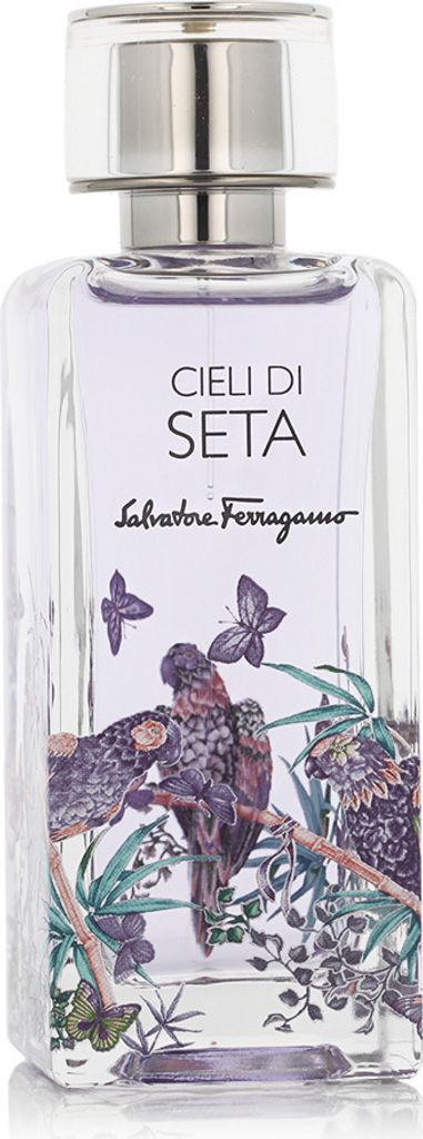 A bottle of Salvatore Ferragamo Cieli di Seta Eau de Parfum.