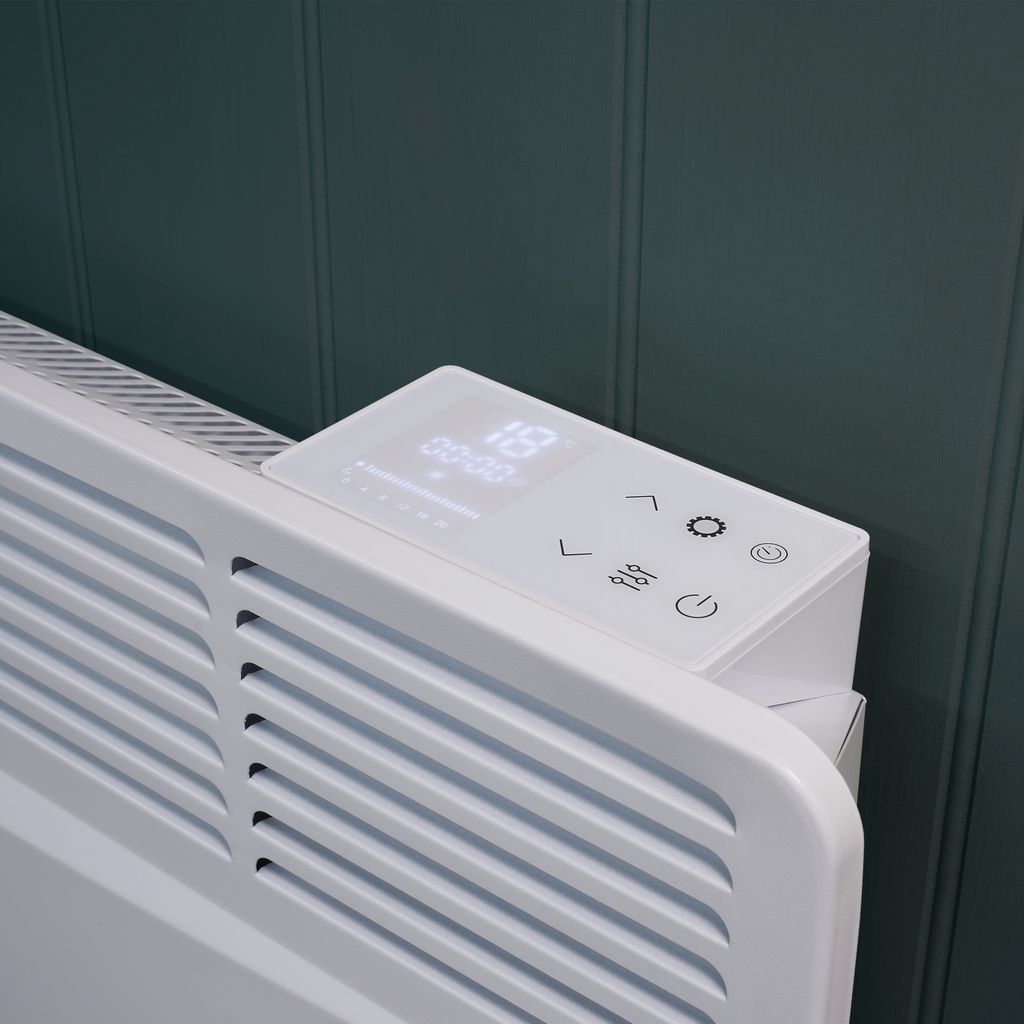 Adam Amba 1000W radiatore elettrico in bianco Immagine del prodotto 