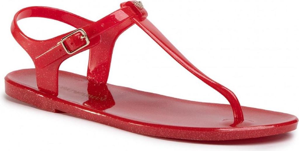 EMPORIO ARMANI Gummi oder Seegummi Tangasandale Artikel X3QS06 XL816 FLIP FLOP PVC, EU 36 - UK 3,5 - USA 4 - CN 229/83, PVC 100%