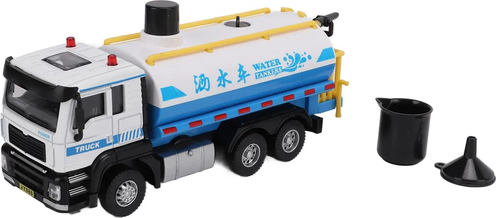 Camion Citerne Miniature 1/50 en Alliage avec Fonction Pull Back et Spray