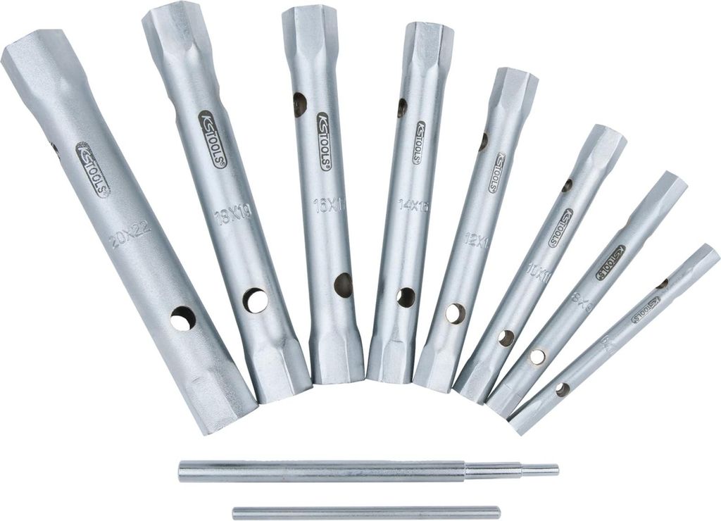 KS Tools Rohrsteckschlüssel-Satz 10-tlg. 6x7-20x22mm Produktbild 