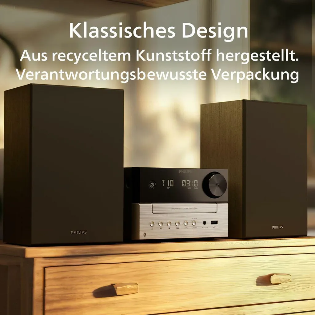 Philips TAM3205M2/12 Chaîne compacte Bluetooth et USB avec lecture MP3 - 4