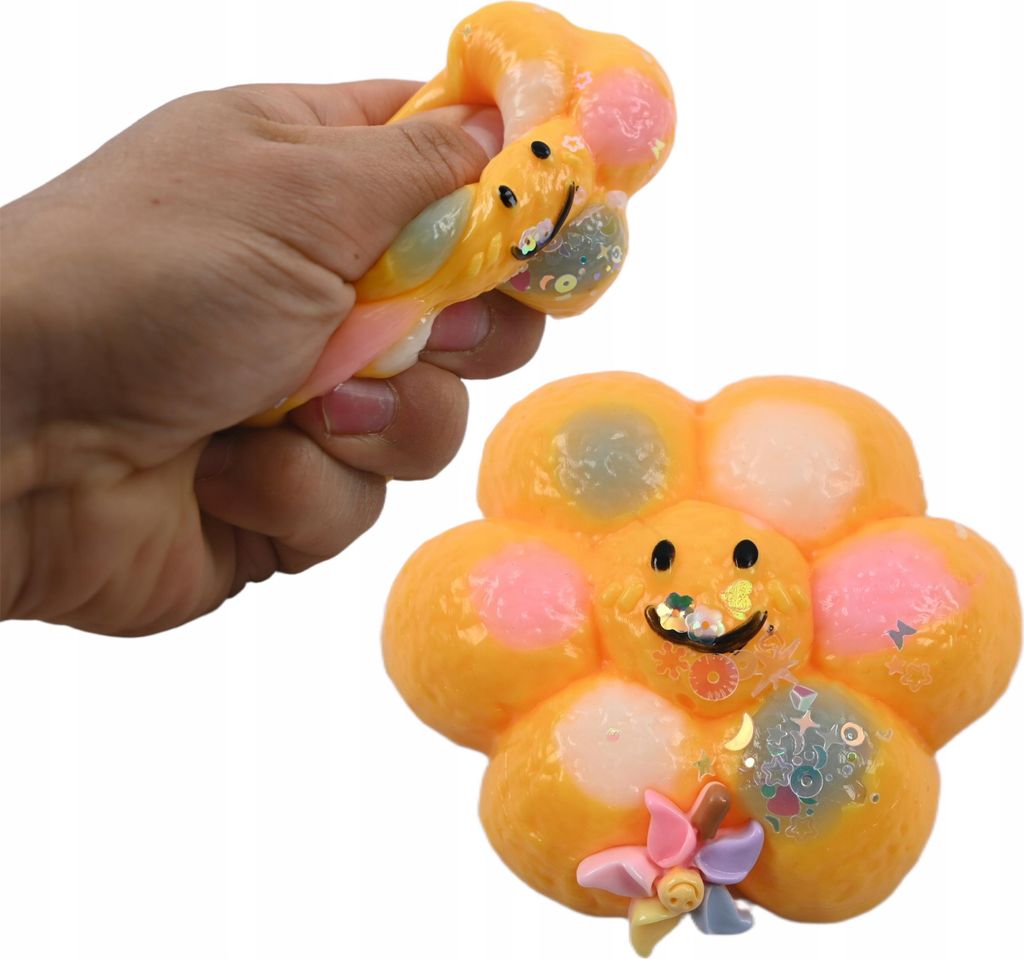 Mochi Squishy Blume Anti-Stress Spielzeug - Kawaii Fidget Toy Stressball Sensory für Kinder