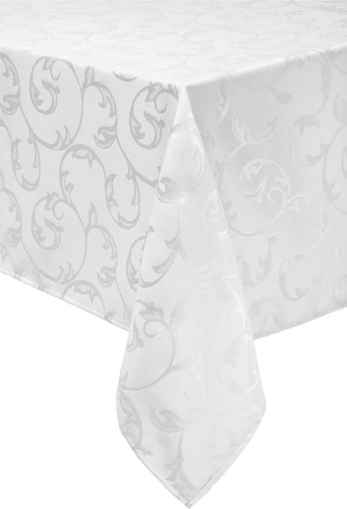 Erwin Müller Tischdecke Greven" weiß 130x220 cm"