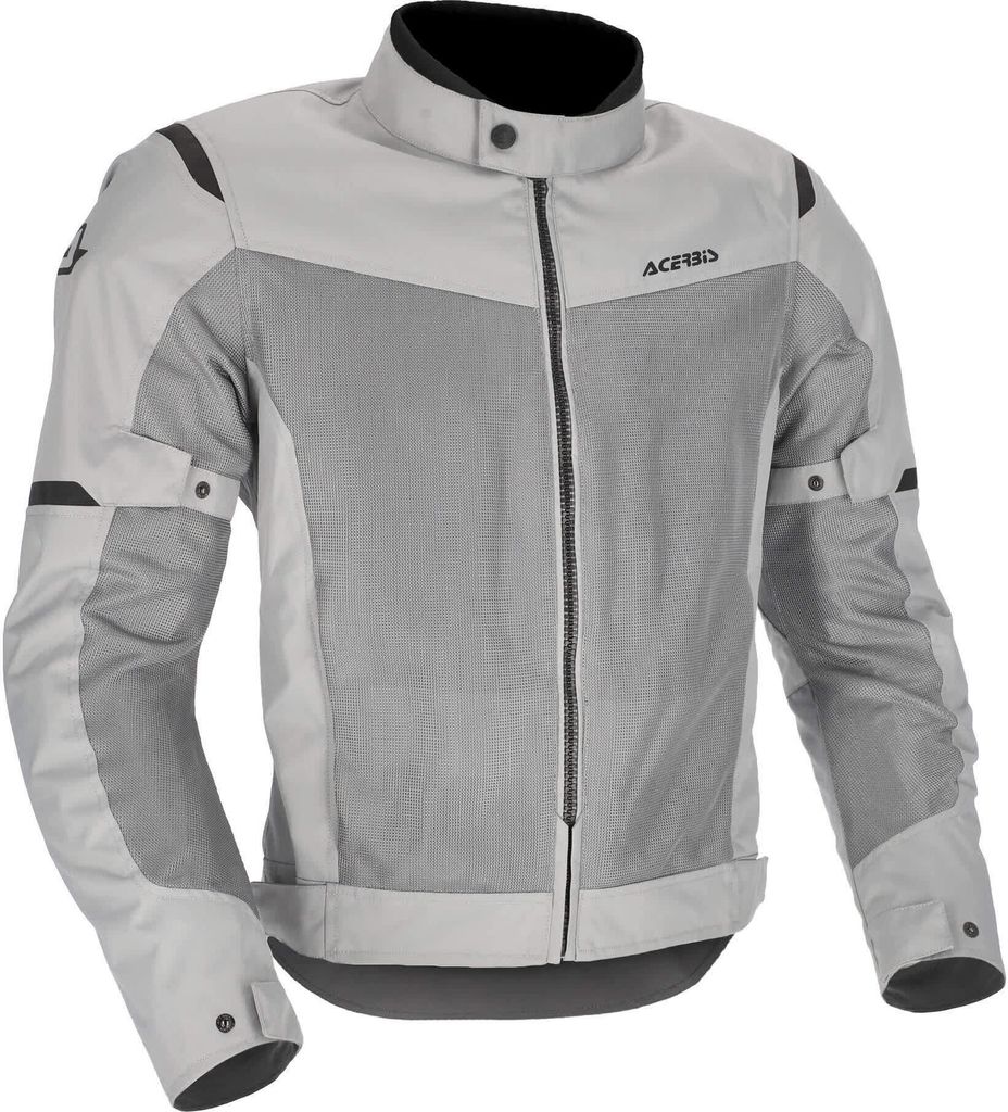 Acerbis Ramsey Vented 2.0 Mesh Motorrad Textiljacke, hellgrau, 3XL