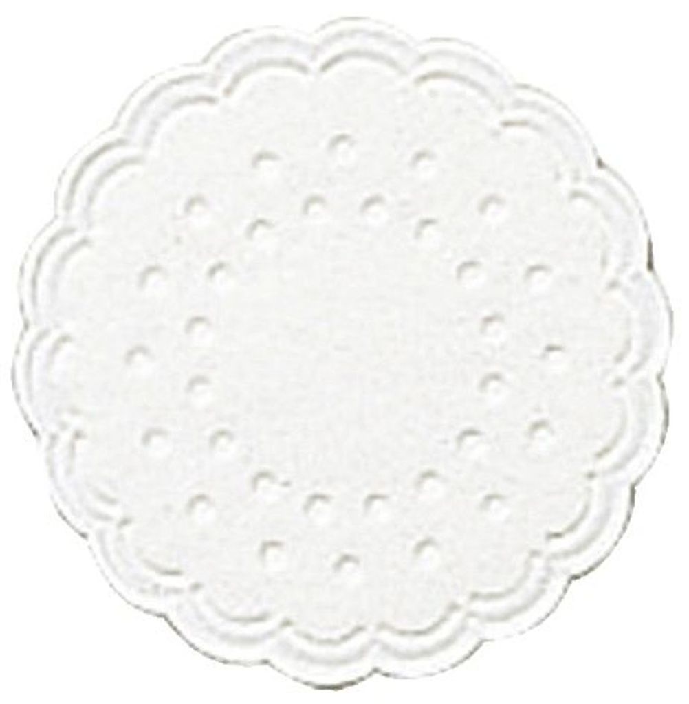 Duni 353458 Dessous de tasse - Ø 7,5 cm, blanc, 25 pièces Image du produit 