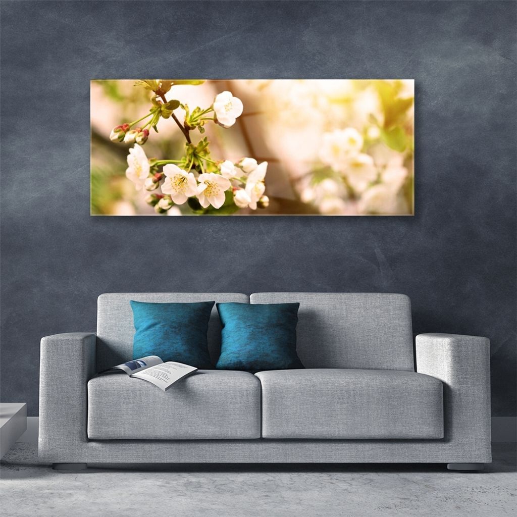 Acrylglasbilder 125x50 Wandbild Druck Blumen Pflanzen