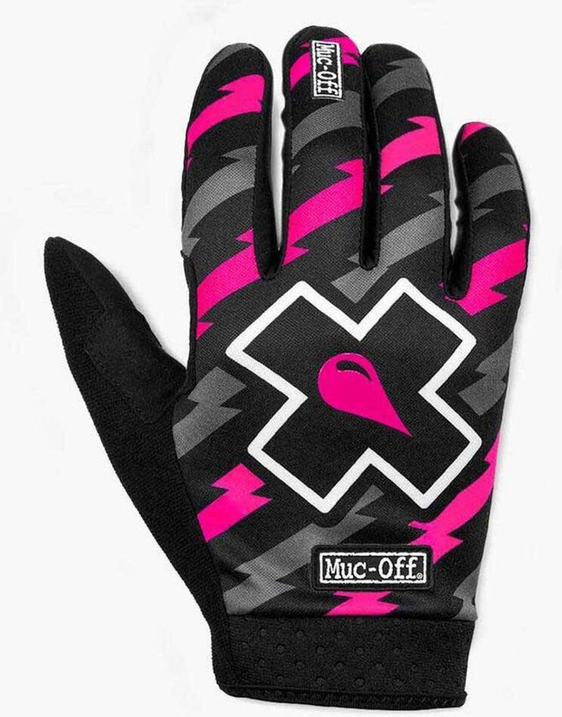 Muc Off Unisex Fahrrad Handschuhe , Bolt - Pink Schwarz, XS