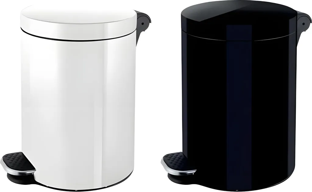 Poubelle de table compacte Helit Knight 3 l blanche gain de place H2404005