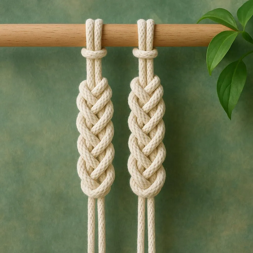 Corde à linge en coton pour extérieur - Lot de 2 x 20m tressé de 6 mm