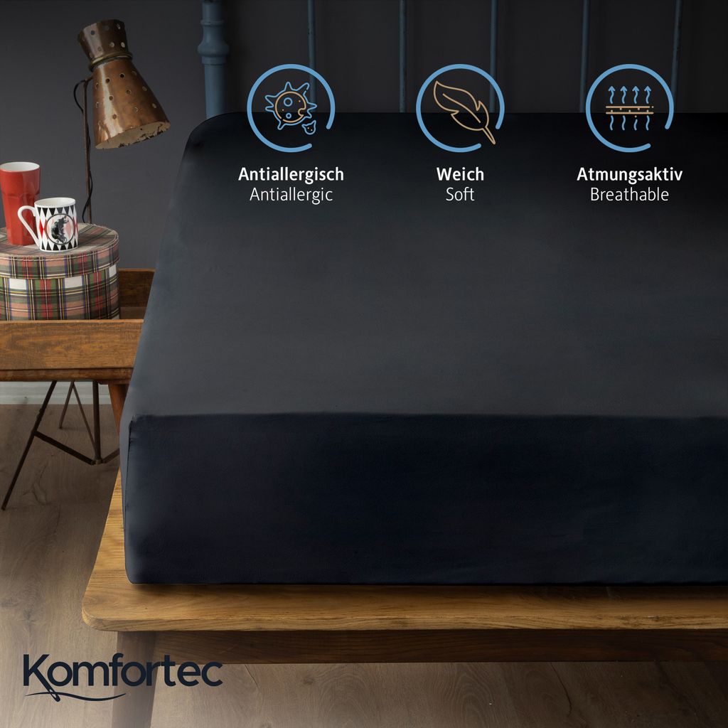 Komfortec Spannbettlaken 140x200 cm, Bettlaken Produktbild 4