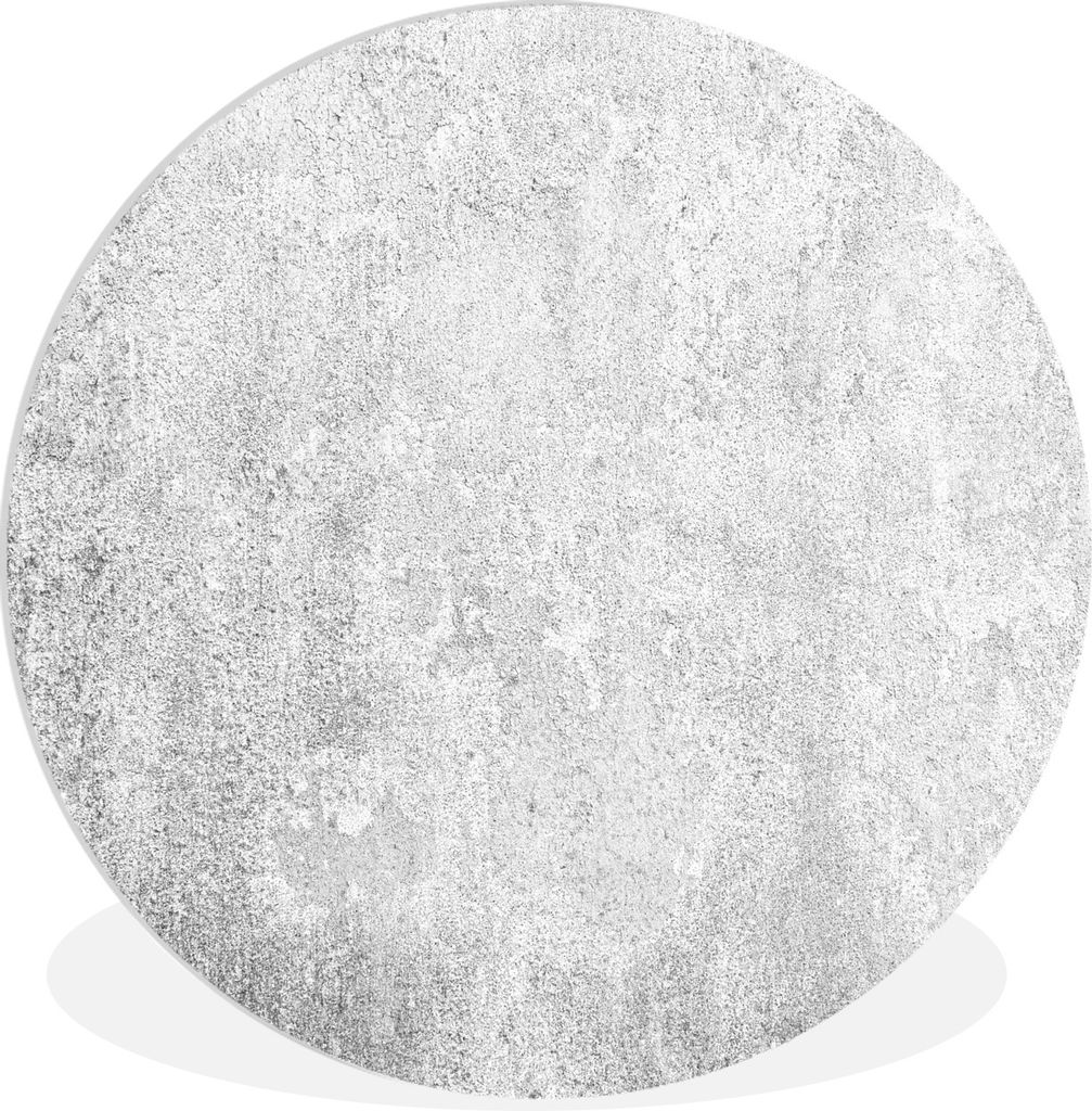 MuchoWow Rundes Wandbild - Runde Bilder Beton - Grau - Wand Ø 60 cm Kreis Wanddekoration Kunststoff - Wandkreis - Wandschmuck - Wand Kreis - Das...