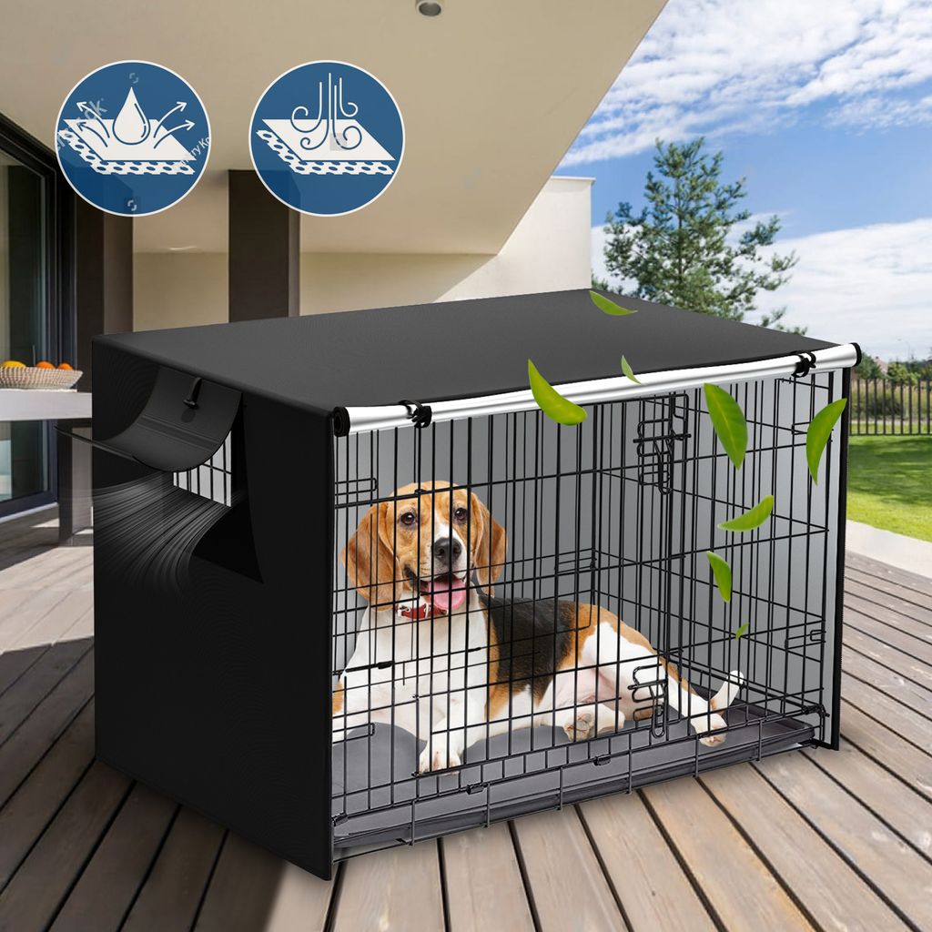 Hundekäfig Metall Hundezwinger Hundebox Mit Dach Drahtkäfig Wetterfest
