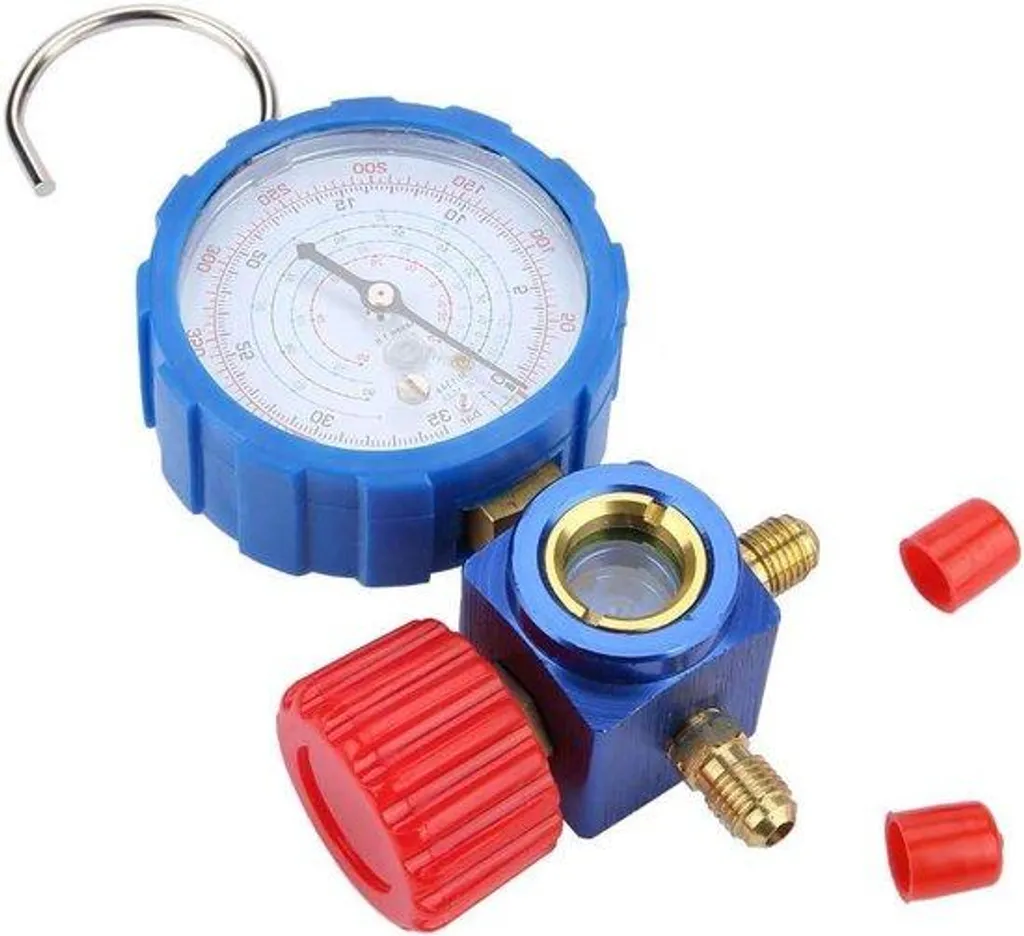 Manomètre frigoriste professionnel 500 PSI compatible gaz R410
