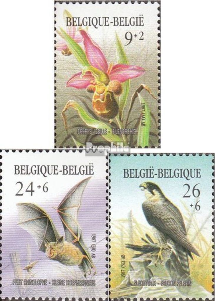 Briefmarken Belgien 1987 Mi 2296-2298 (kompl.Ausg.) postfrisch Europäisches Jahr der Umwelt