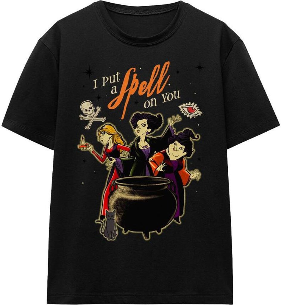 Hocus Pocus - "Witches Spell" T-Shirt für Herren/Damen Uni TV17350 (S) (Schwarz)