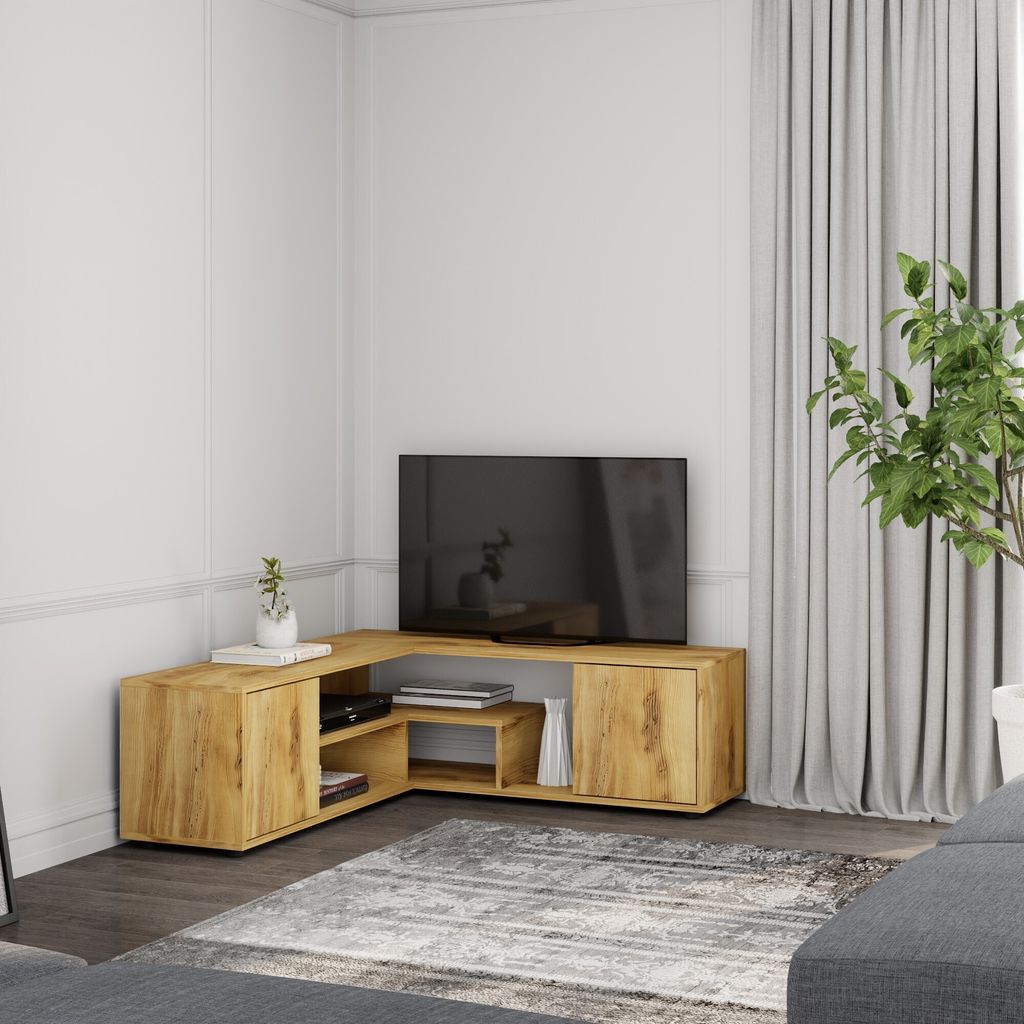 Skye Decor, support TV de haute qualité, finition noyer Image du produit 