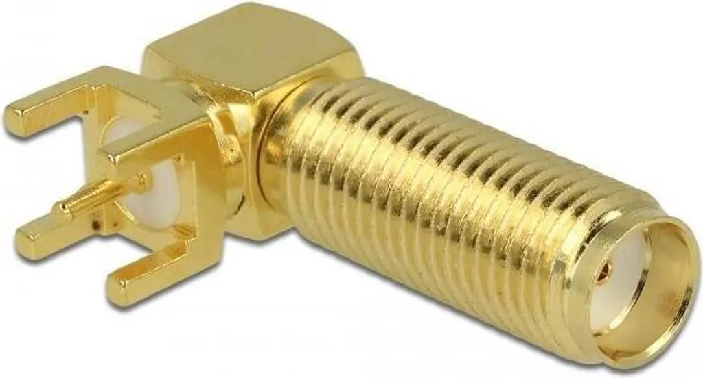 Presa Delock SMA 90 PCB 16mm | Connettore RF Industriale 6GHz
