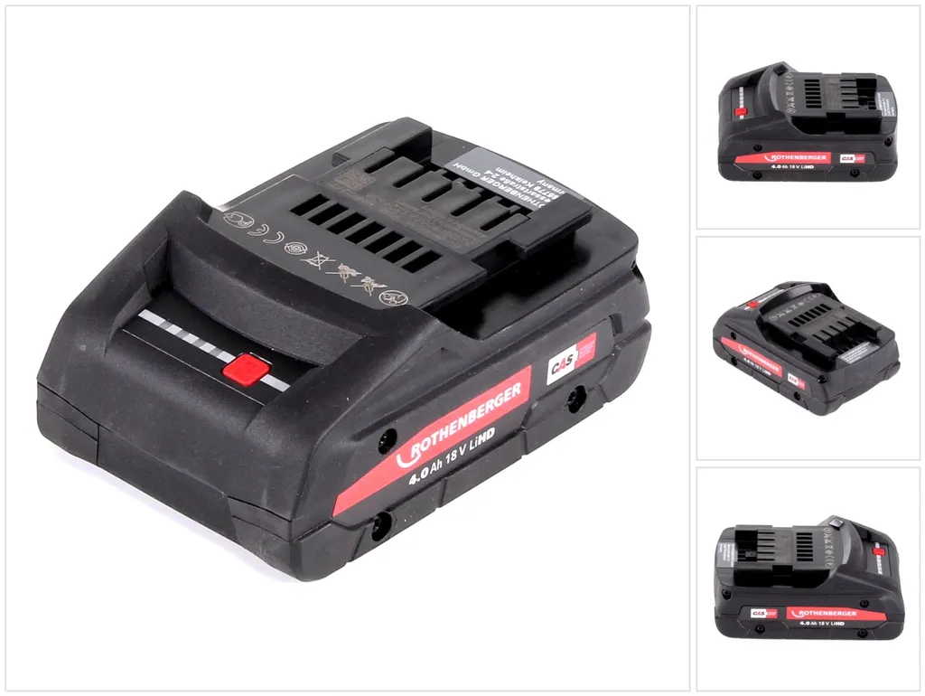 Rothenberger 1000002548 Batteria RO BP18/4 Li-HD 18V 4,0 Ah