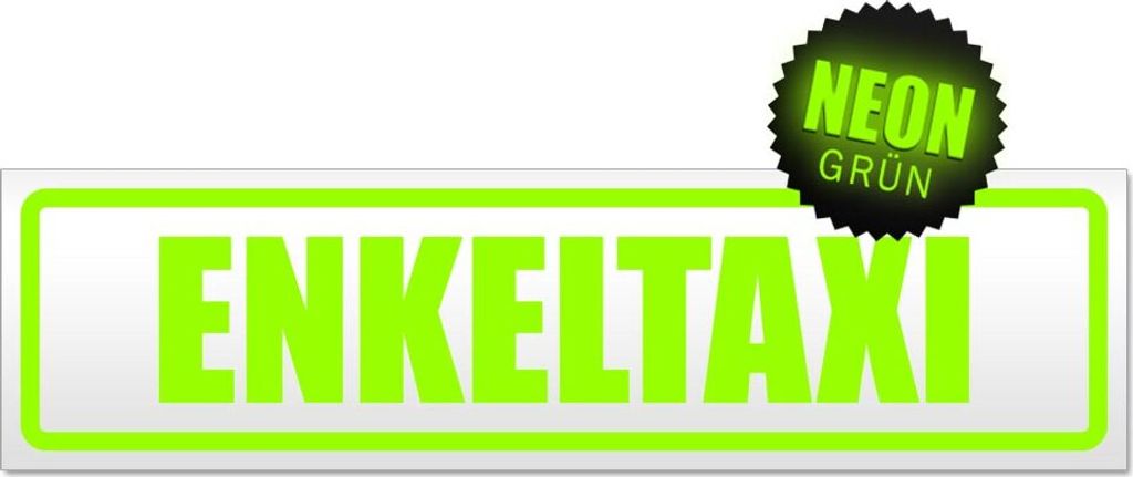 Enekltaxi Magnetschild Schild magnetisch