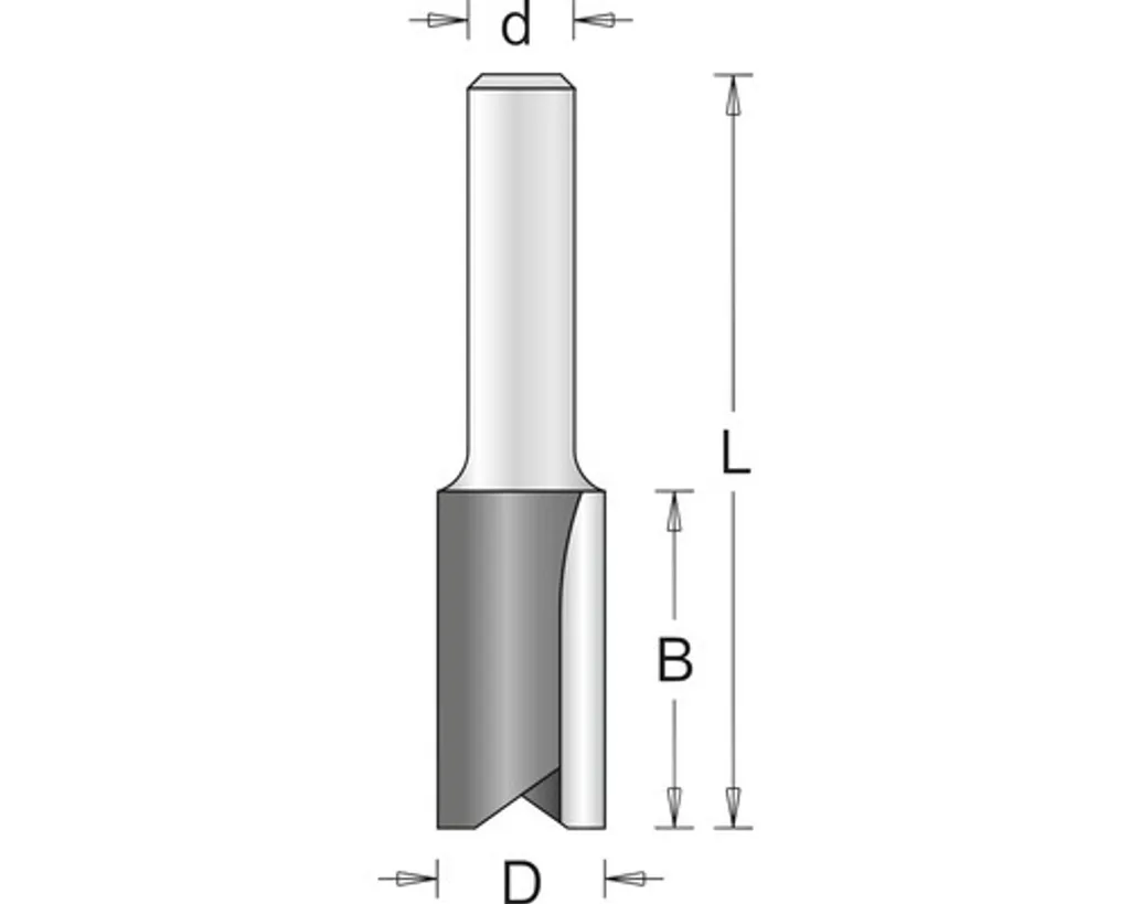 Fraise à rainurer HiKOKI HM Ø 8x57 mm carbure haute performance carbure
