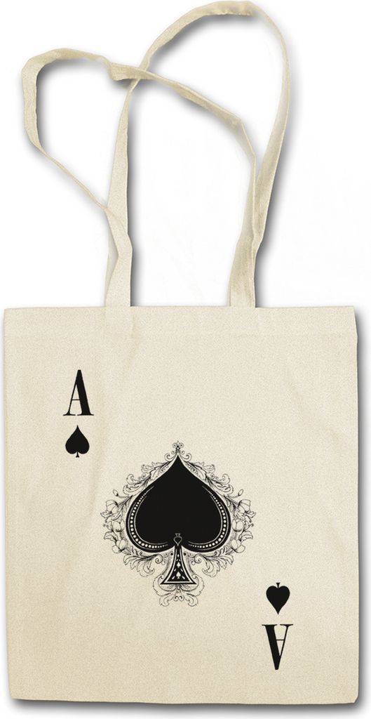 Urban Backwoods Ace Of Spades III, Stofftasche, Farbe: Beige