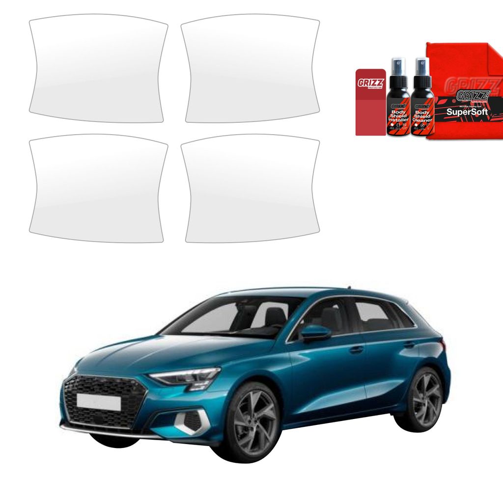 4in1 Schutzfolie Grizz Protector für Türgriffmulden - Audi A3 8Y Sportback (2020-2023)