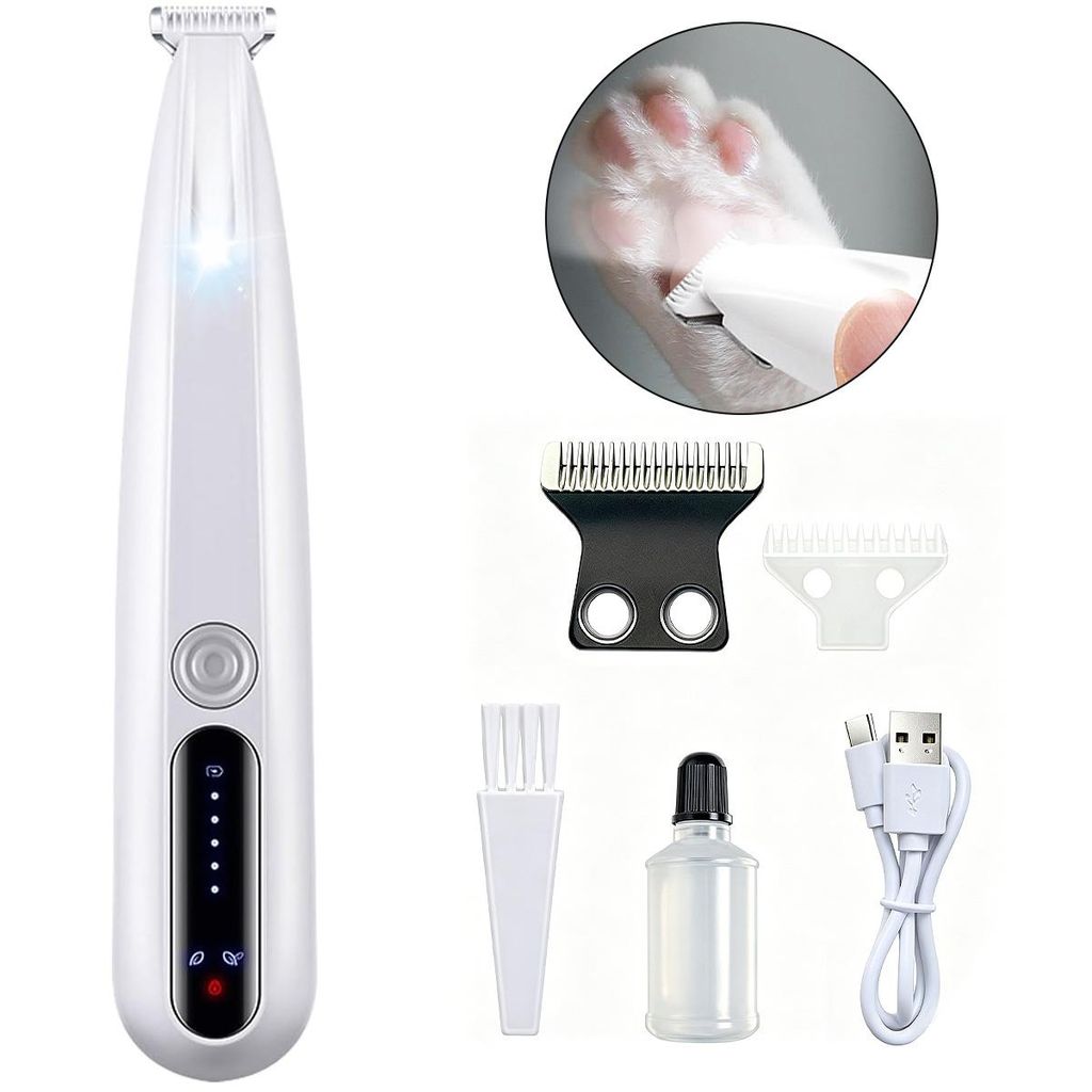 Haarschneider für Haustiere,Pfotenschneider mit LED-Licht, Produktbild 