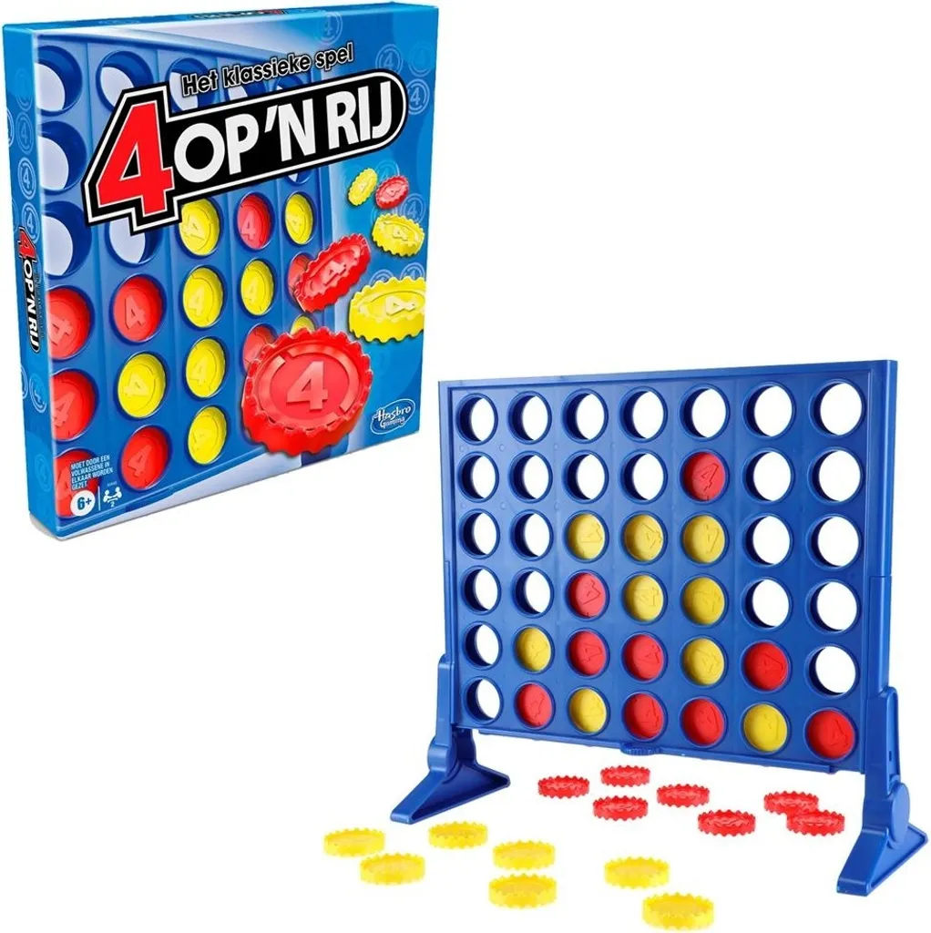 Quatre dans une rangée Hasbro Gaming - Grille Verticale avec 42 Jetons - 10