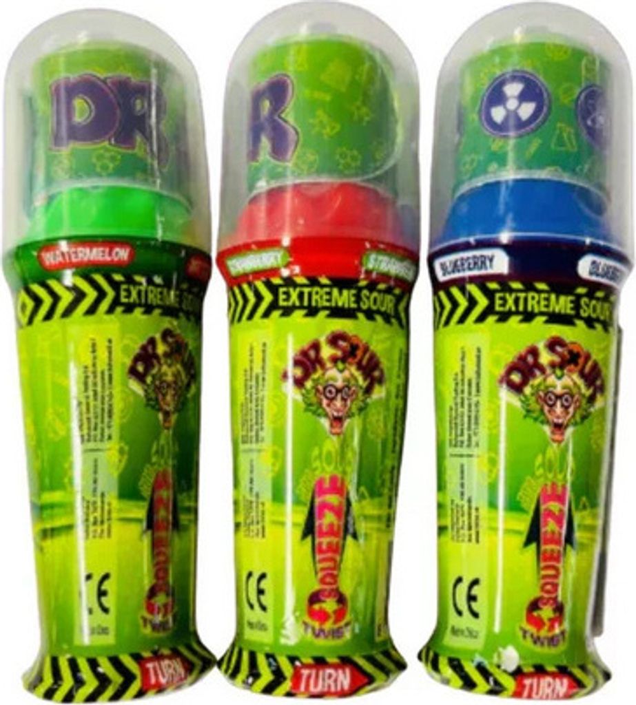 Dr. Sour Twist and Squeeze 3er Pack je 25 g