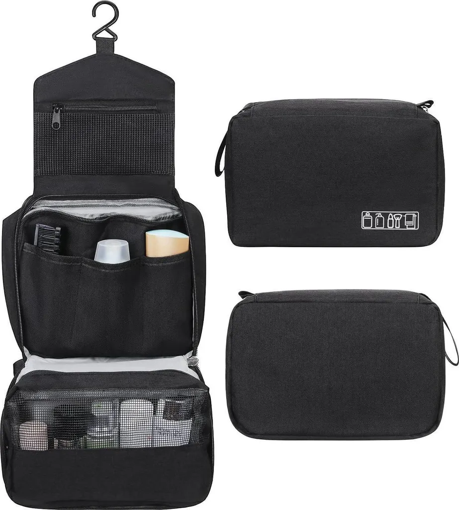 Organisateur de Culture Voyage Suspendre Noir - Trousse de Toilette XL