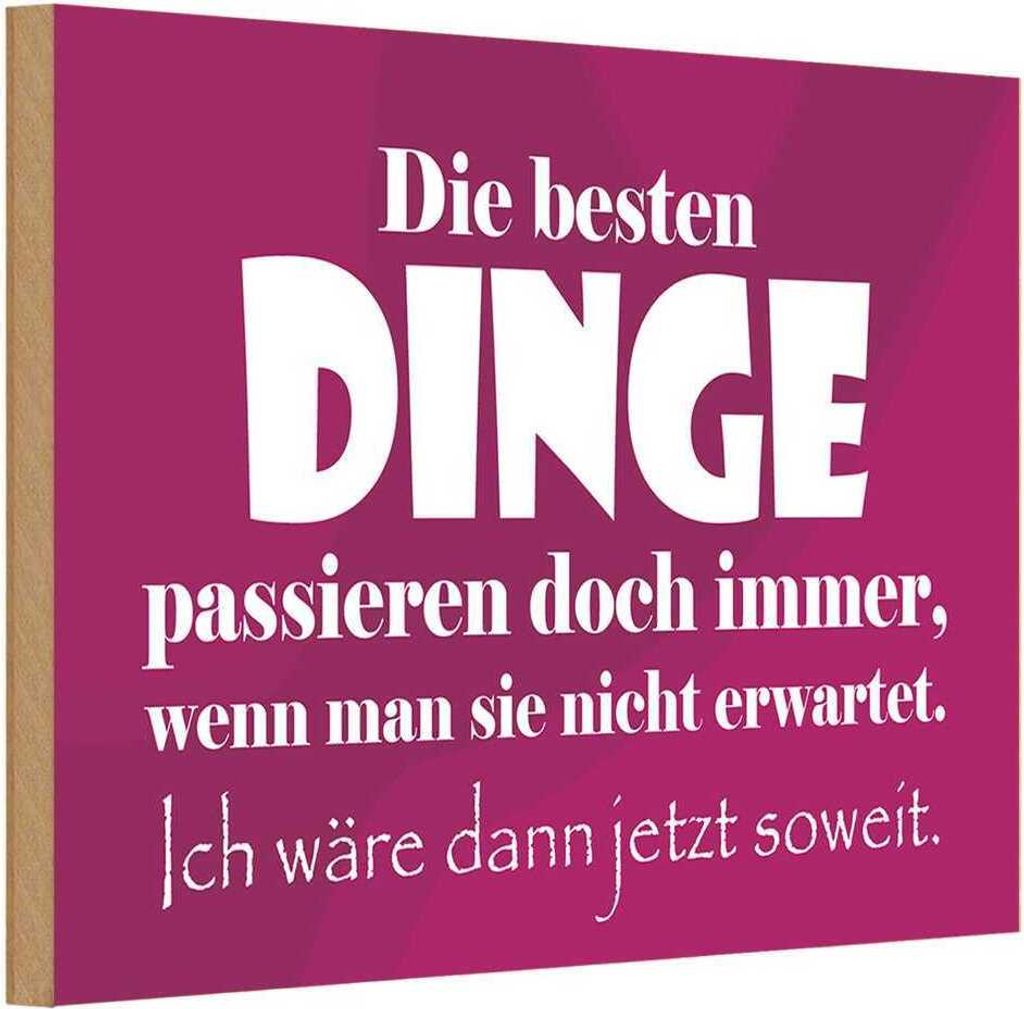 vianmo Holzschild 20x30 cm Die besten Dinge Dekoration