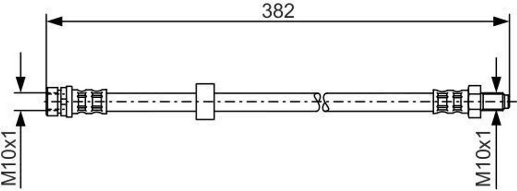 BOSCH 1 987 481 359 - OE 2T14 2282 BC Bremsschlauch für Transit Connect, Tourneo Connect