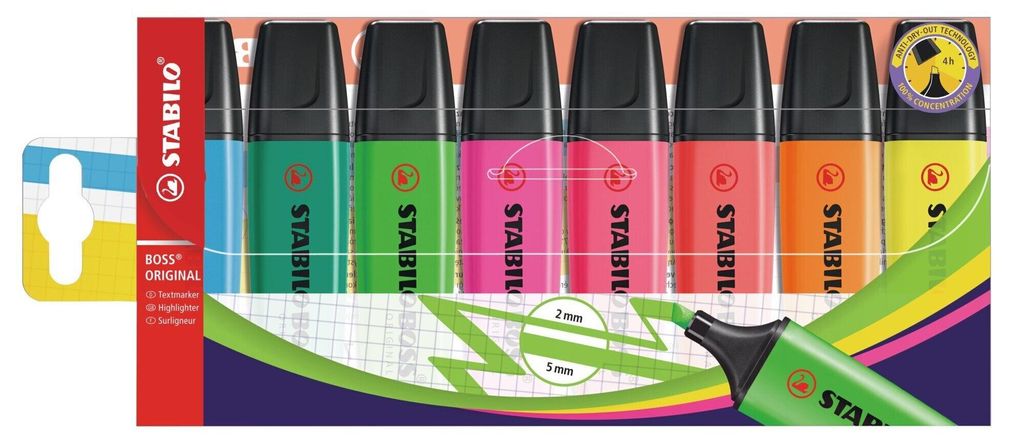 STABILO Textmarker -  BOSS ORIGINAL - 8er Pack - 8 Produktbild 