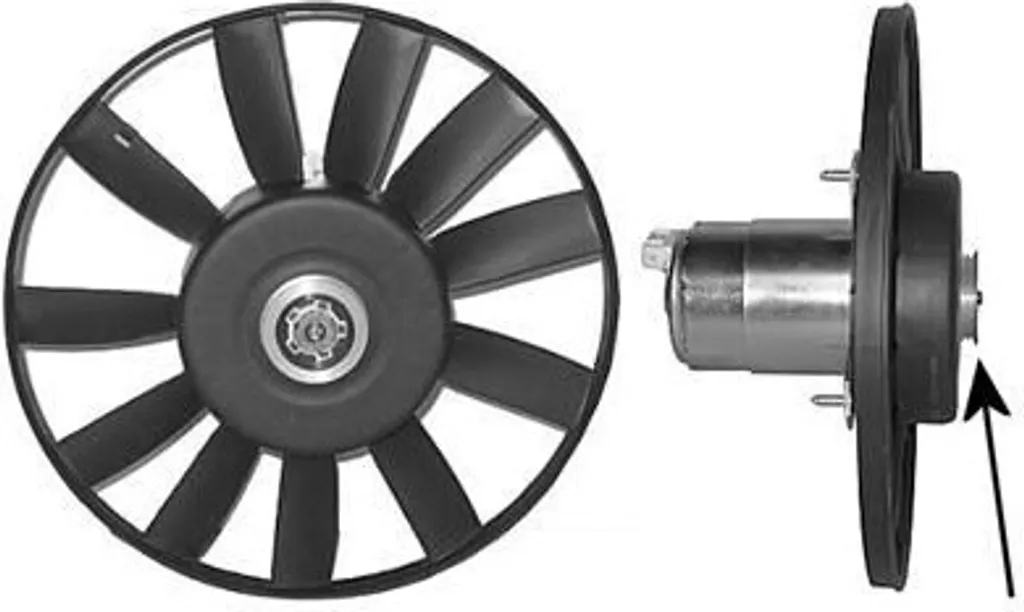 Évitez la surchauffe avec le ventilateur VW GOLF III Ø303 mm VAN WEZEL
