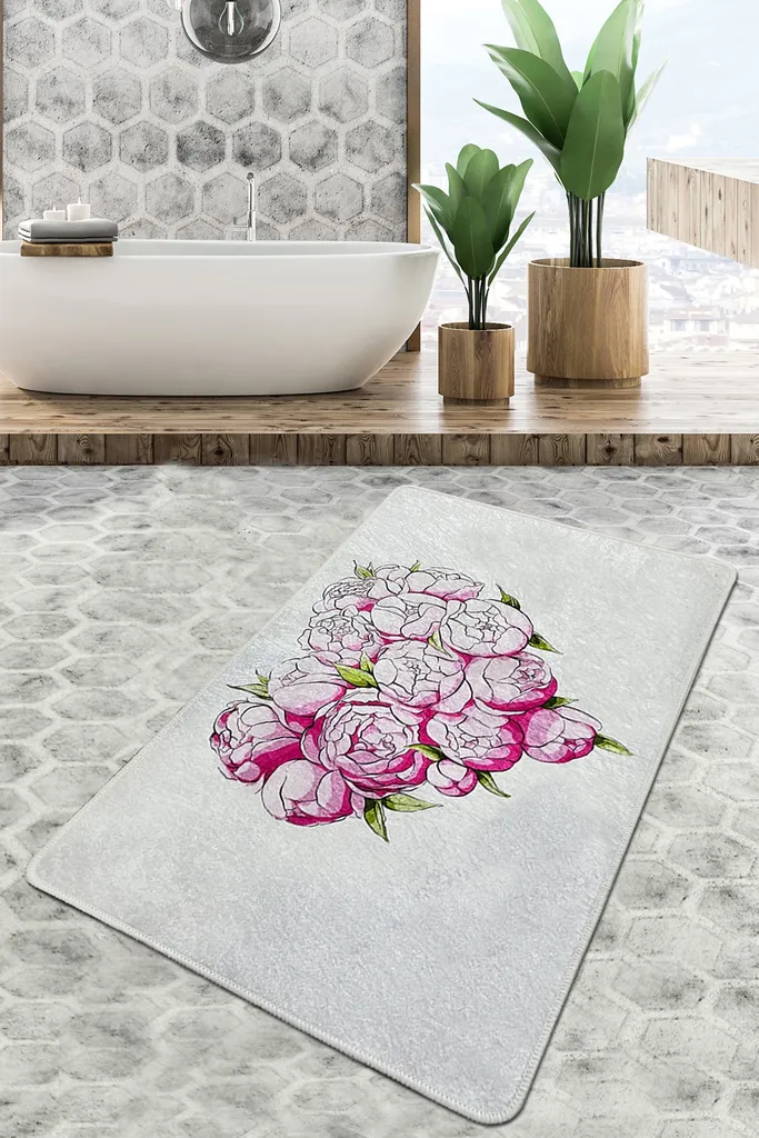 Tapis de Bain Antidérapant Peonia CHL5110 : Fini les Sols Mouillés 700g