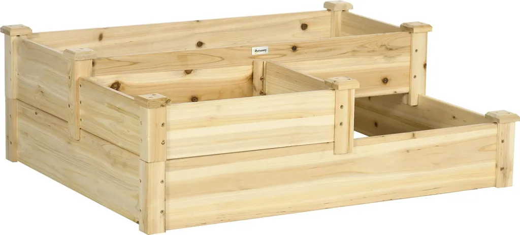 Jardinière ergonomique surélevée en bois pour jardiner sans douleur