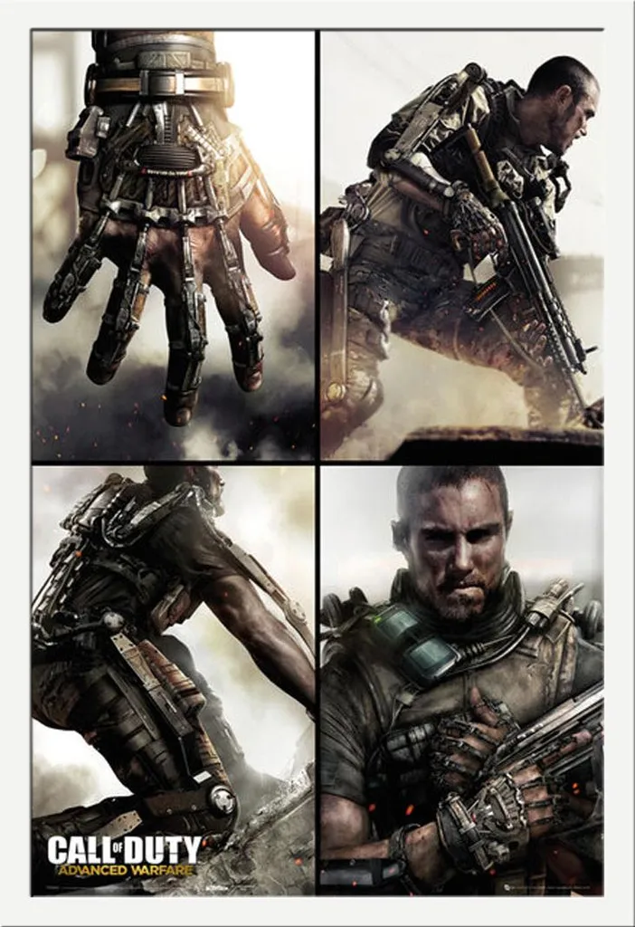 Poster CoD Advanced Warfare Encadré Vitre Acrylique Anti-Casse Shinsuke