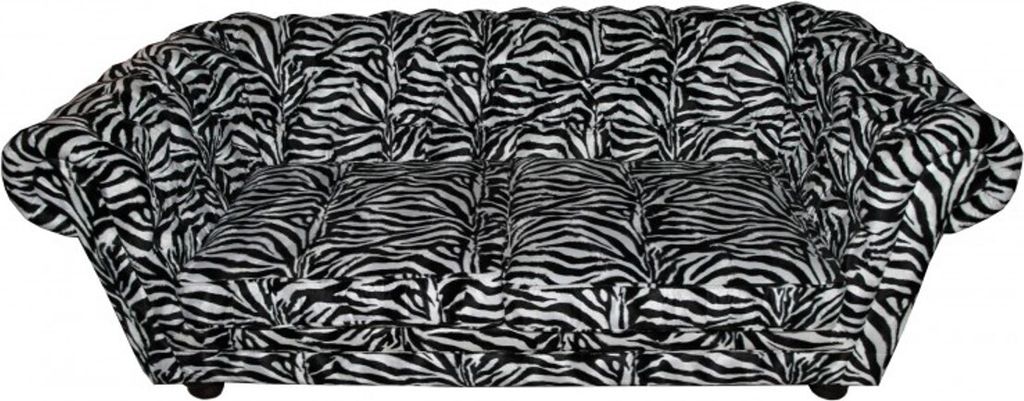 Casa Padrino Designer Chesterfield Sofa Zebra - Designer Wohnzimmer Möbel