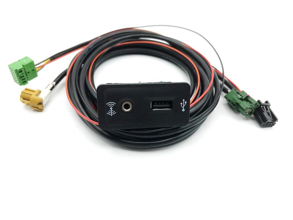Volkswagen Audi USB und AUX Buchse mit Kabel für MIB Radios und