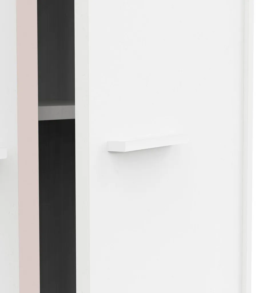 Armoire blanche 2 portes ARLO H180,9 cm : Aménagez votre dressing complet